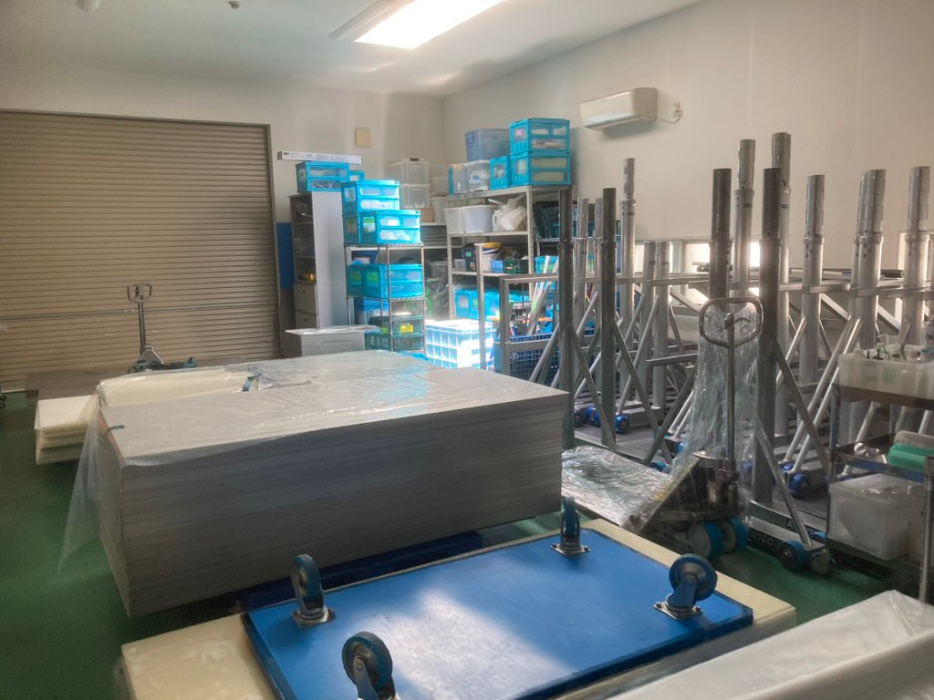 搬入用機具の準備